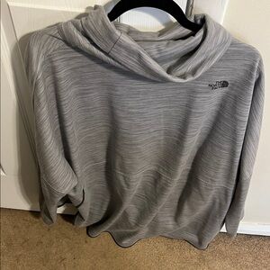 The North Face Light Gray Cowl Neck Top